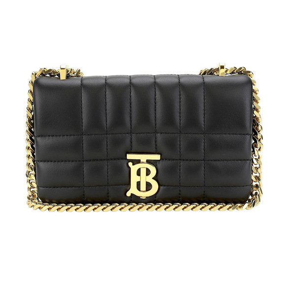 Burberry Laura Shoulder Bag Black Gold - Picture 1 of 9